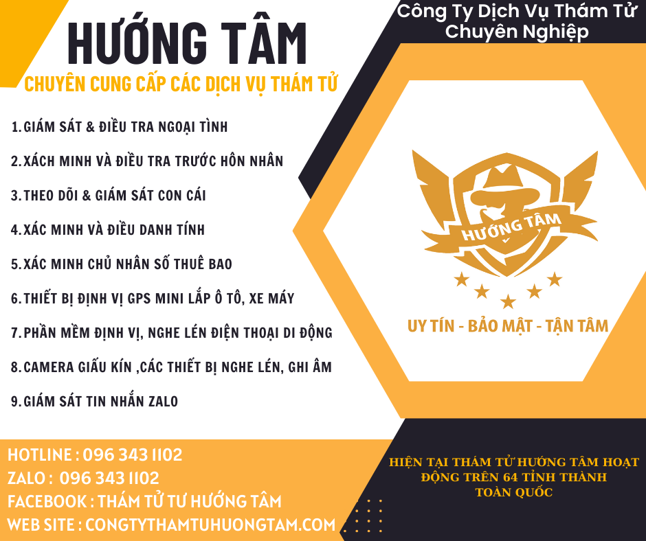 Dịch vụ thám tử Hướng Tâm tại Miền Bắc